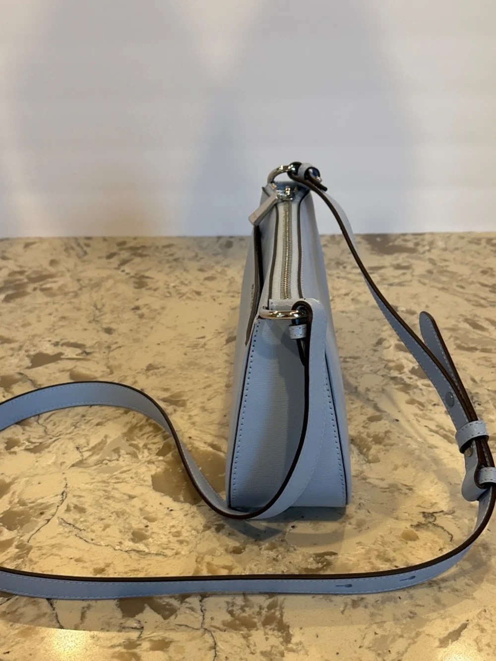 EUC Kate Spade Bleeker Street Blue Saffiano Leather Crossbody Handbag